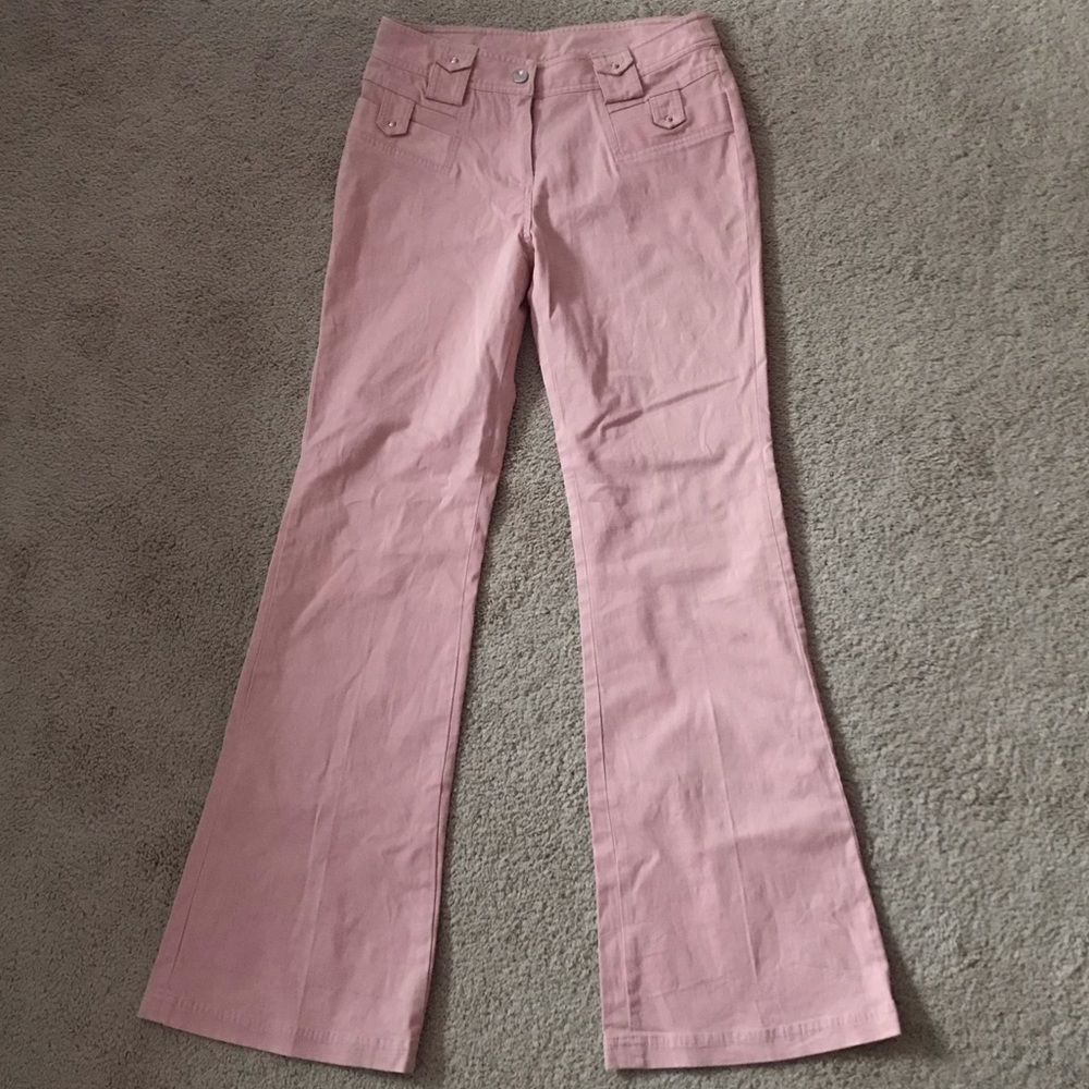 pink bell bottom pants